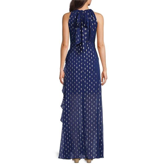 Betsy & Adam Clip-Dot Tiered Ruffled formal Gown in Green size 14 NWT Elegant - Picture 13 of 13